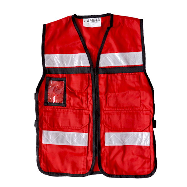 CHALECO RESCATISTA LAMIRA ROJO LS-4415